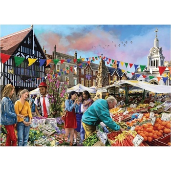 Falcon - Puzzle Saffron Walden Market - 1 000 piese