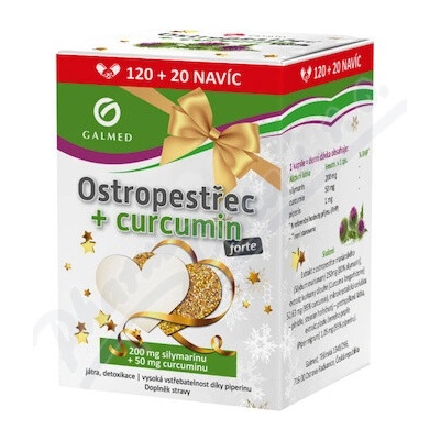 Galmed Ostropestrec+curcumin forte 120+20 kapsúl