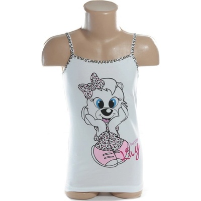 Detské tielko s tenkými ramienkami Lily svetloružová