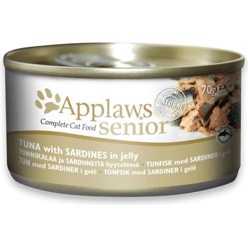Applaws Cat Senior tuniak so sardinkami v želé 70 g