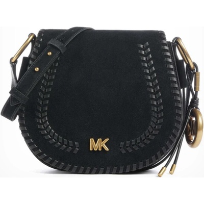 Michael Kors crossbody kabelka Josie z broušené kůže černá