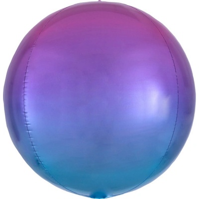 Amscan Balónek fóliový ORBZ koule Ombré růžovo modrá 40 cm