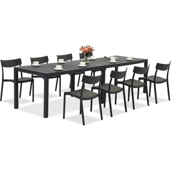 BICA King Double/Provence антрацит комплект градински мебели за 8 души Bica (BC439ANT-8xBC308ANT)