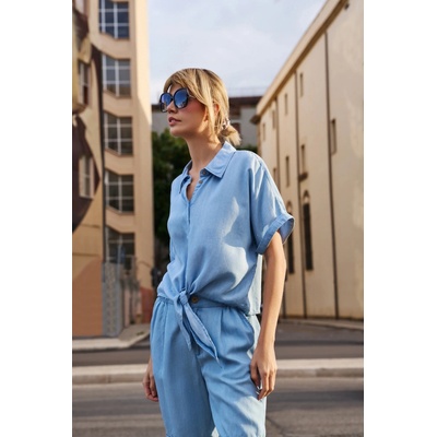 Moodo Синя дамска риза Moodo Moodo | Sin | ЖЕНИ | XS