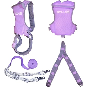 MDXONE Static ski harness with 9' static rope