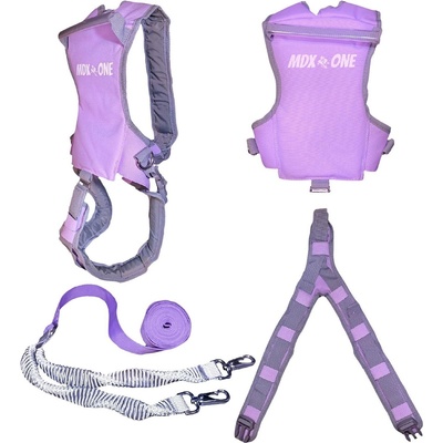 MDXONE Static ski harness with 9' static rope
