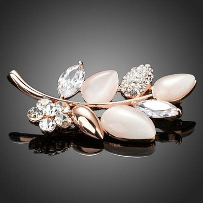 Francesca Petrucci brož Swarovski Elements Graziana B0016/CO Bílá/čirá