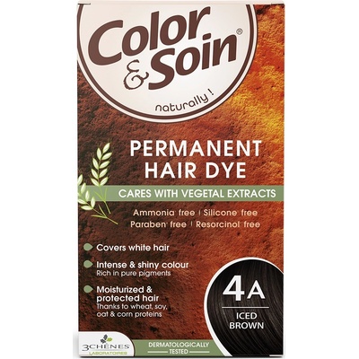 3 Chenes Color & Soin Боя за коса, 4A Ледено кафяв цвят