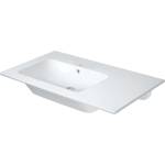 Duravit ME by Starck - Мивка 83x49 см, с преливник, без отвор за смесител, място за съхранение отдясно, DuraShield, бяла 234583AA60 (234583AA60)