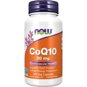 NOW NOW CoQ10 30mg, 120 Veg Capsules