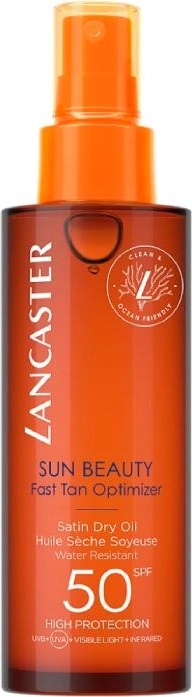 Lancaster SUN BEAUTY Fast Tan Optimizer Satin Dry Oil SPF50 Слънцезащитен продукт дамски 150ml