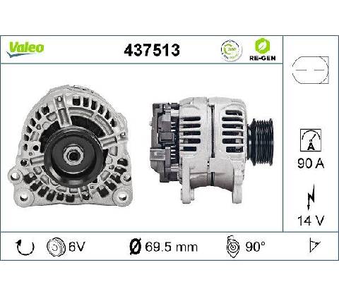 Alternátor VALEO 437513