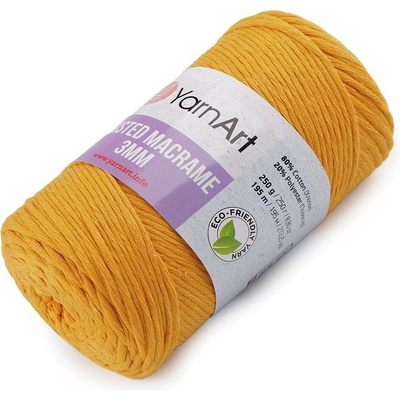 Stoklasa Pletací příze Twisted Macrame 250 g rozčesávací Balení: 1 ks, Varianta: 17 (796) hořčicová 17 (796) hořčicová