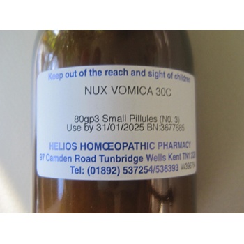 Helios Homoeopathy Nux vomica 30 C 80g
