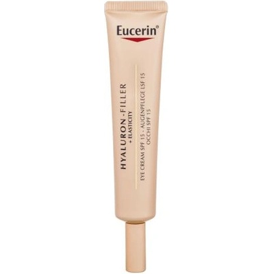 Eucerin Hyaluron-Filler + Elasticity SPF15 околоочен крем против бръчки за зряла кожа 15 ml за жени