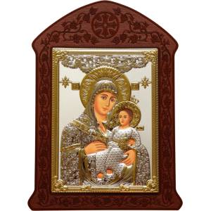  Богородица с младенец с mdf дърворезба (is31231-o)