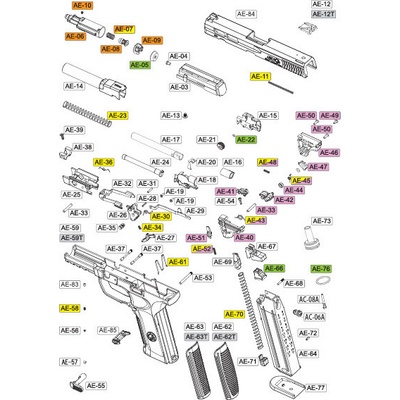 ICS Náhradní díl pro ICS XAE díl hop-up AE-19 – Zbozi.Blesk.cz