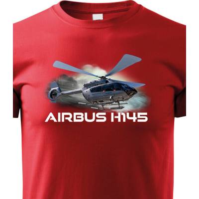 Dětské tričko Airbus Helicopters H145 ČervenáCanvas Dětské tričko Bezvatriko.cz 3233
