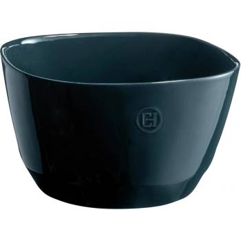 Emile Henry Квадратна керамична купа за салата - размер l - 5, 5 л. - тъмнозелена (eh 6596-73)