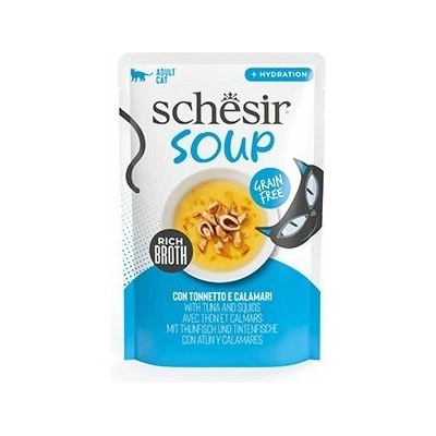Schesir Cat Adult Soup tuniak oliheň 40 g