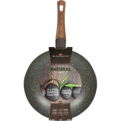 Blauman BL-3384 Pánev WOK s mramorovým povrchem Natural Line 28 cm
