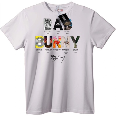 NOONEBRAND Тениска Колаж Заек - 4XL, Black