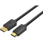 Vention DisplayPort към HDMI кабел 1, 5 м черен (HADBG) (HADBG)