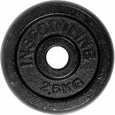 inSPORTline Castblack Liatinový kotúč 2,5 kg 30 mm