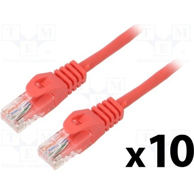 Lanberg PCU6-20CC-0150-R Patch U/UTP Cat 6 RJ45 vidlice z obou stran lanko CCA
