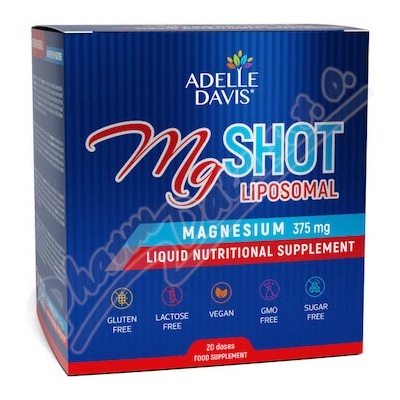 Adelle Davis MgShot Liposomal Magnesium 20 x 25 ml