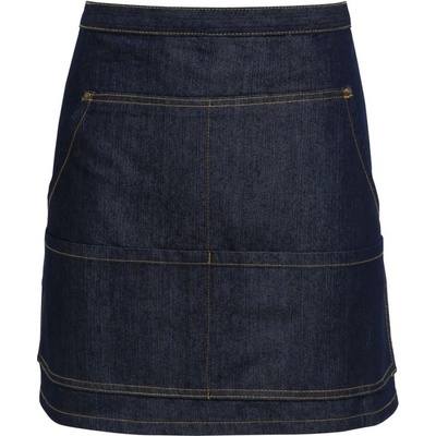 Premier Zástěra PR 125 do pasu krátká denim COT-390125m1499 Denim indigo