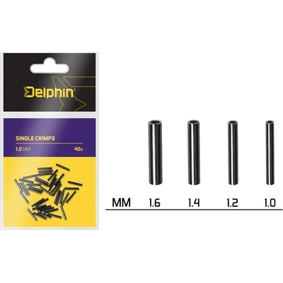 Delphin Crimpy Single Crimps 0.8mm 40ks