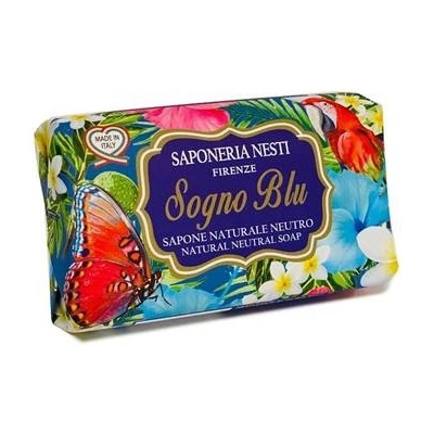 Nesti Dante Saponeria Sogno Blu přírodní neutrální mýdlo Ylang-ylang a jasmín 125 g