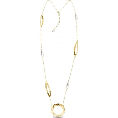 Spark Stříbrný pozlacený bílý perlový lulu NDG5844W White Pearl