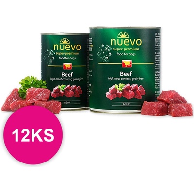 Nuevo Dog Adult Beef 12 x 800 g