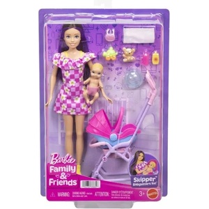 Mattel Барби: Комплект за гледачка на деца - бебешка количка (jjb42)