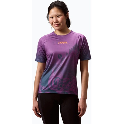 Endura Дамска тениска за колоездене Endura Singletrack Print W end purple
