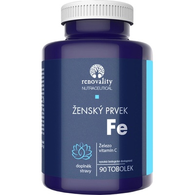 Renovality Ženský prvek Fe s Acerolou 90 tabliet