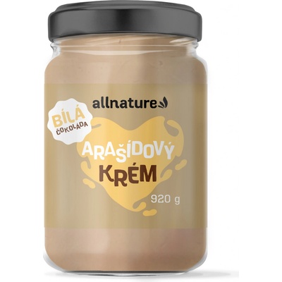 Allnature Arašídový krém s bílou čokoládou 920 g