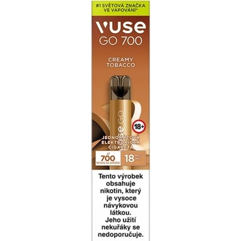 Vuse Go 700 Creamy Tobacco 20 mg 700 potáhnutí