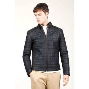 Jacket Club Мъжко яке от естествена кожа e-1203 - Тъмносиньо#318642 (318642_Тъмносин)
