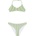 Roxy Детски комплект бикини Roxy Kid's Bico Active RG Tri Bra Set Bikini - Oil Green Vert Moda Stripe - размер 7 Years (750-2832-0112)