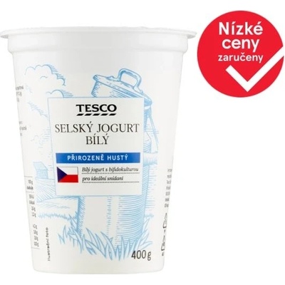 Tesco Selský jogurt bílý 400 g