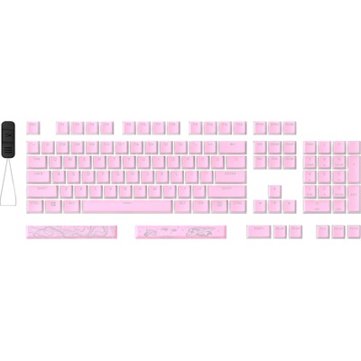 HP HyperX Pudding Keycaps 2 - Full Key Set - PBT - Pink (US Layout) (7G8K3AA#ABA) (7G8K3AA#ABA)