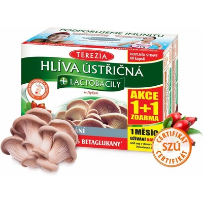 Terezia Hlíva ústřičná+lactob. 60 + 60 kapsúl