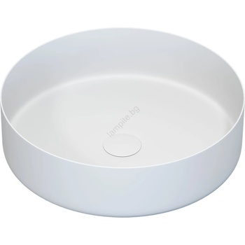 Bath Deluxe 06-040-16-01-00 - Мивка за плот ljordal, Ø 40 см, стомана/бяла (bt0162)