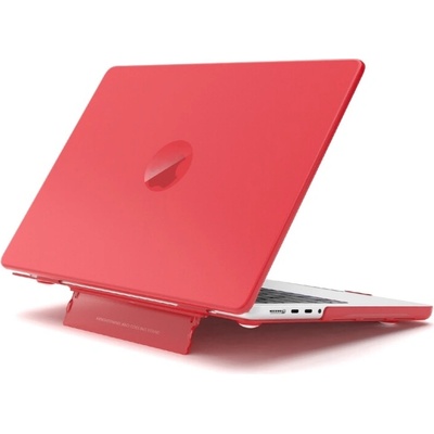PROTEMIO 108563 FROST Obal pre Macbook Air 13 (M2 / M3 / M4) A2681 / A3113 / A3240 červený