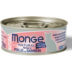 Monge Natural chicken & prawns 80 g