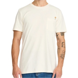 Revolution Мъжка тениска Revolution Printed T-Shirt 1457 PIZ T-shirt - Offwhite - размер M (217-0195-0112)