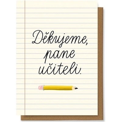 Přání „Děkujeme pane učiteli“